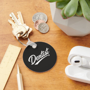 Dentist Script Typography Coffee Mug Gift Key Ring