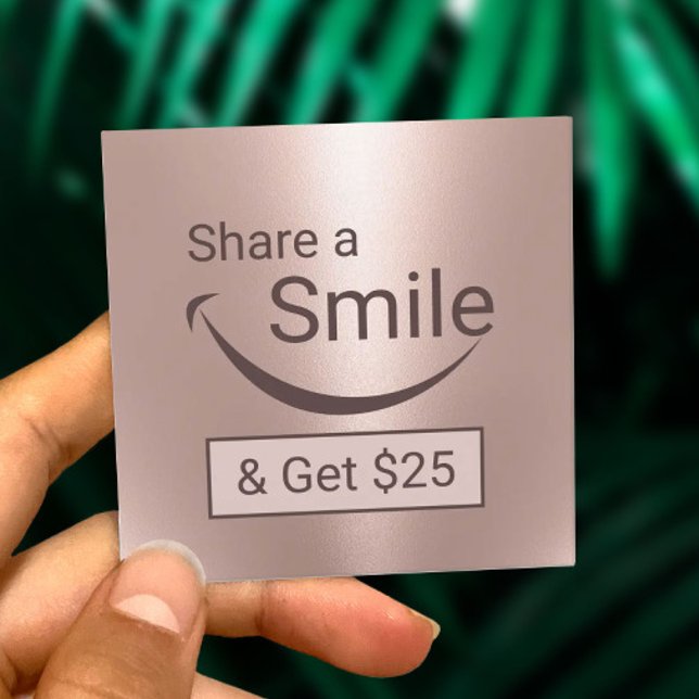 Dentist Share a Smile Rose Gold Dental Referral (Creator Uploaded)