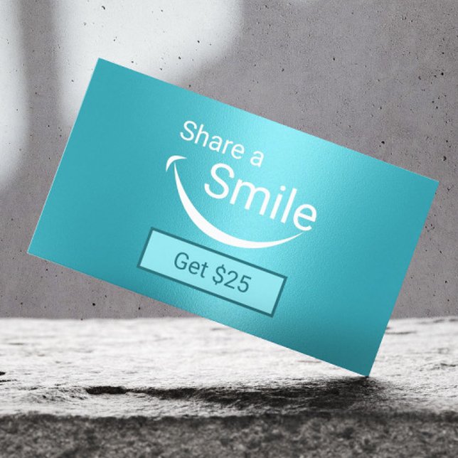 Dentist Share a Smile Turquoise Dental Referral (Creator Uploaded)