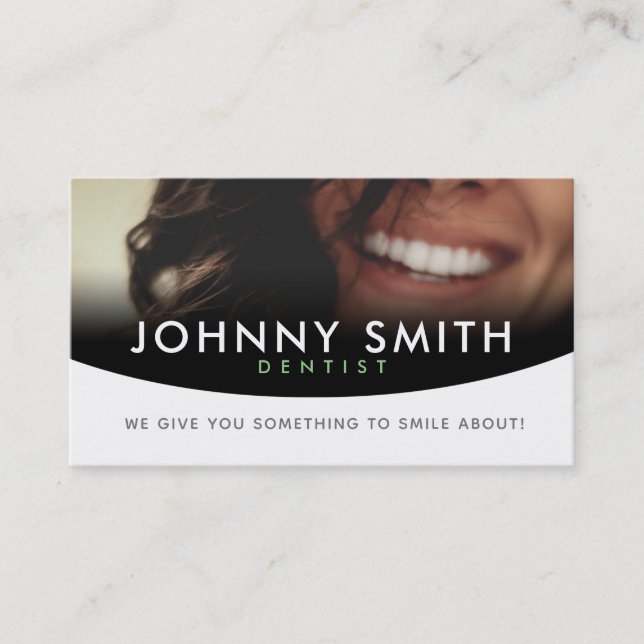Dentist Slogans Business Cards (Front)