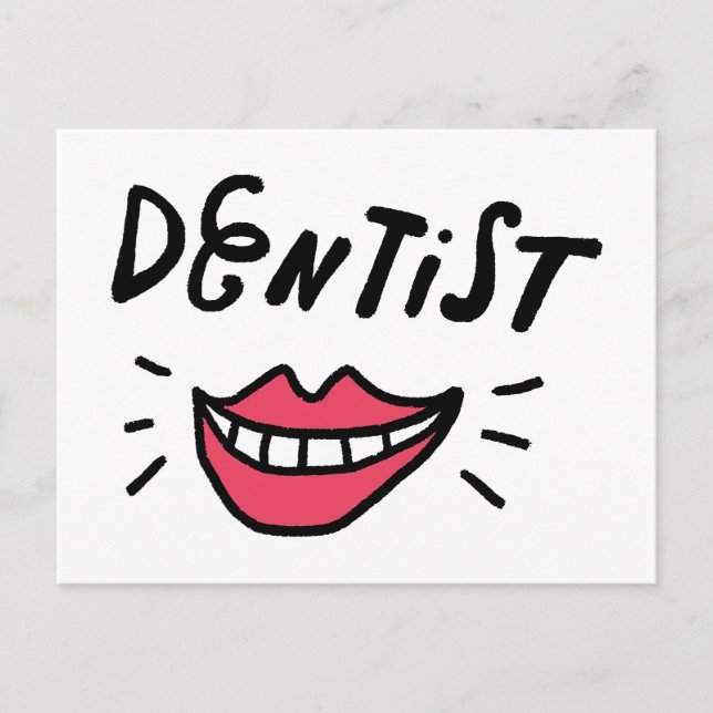 Dentist Smile Postcard (Front)