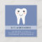 Dentist smiling tooth square business card