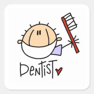 Dentist Square Sticker
