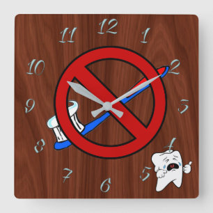 Dentist Square Wall Clock