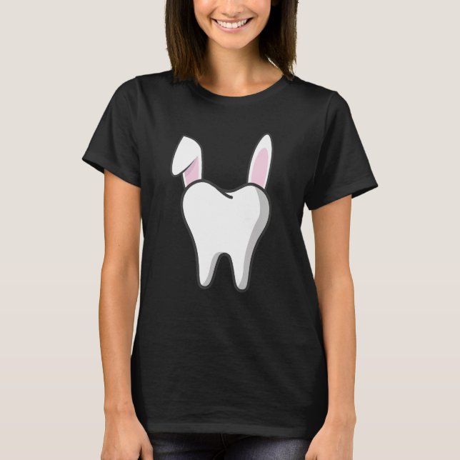 Dentist Student Bunny Teeth Graphic Dental Surgeon T-Shirt (Front)