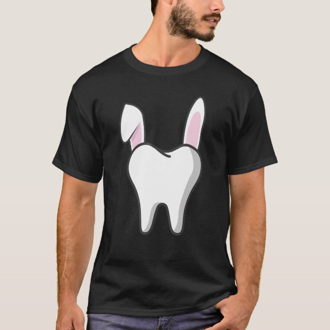 Dentist Student Bunny Teeth Graphic Dental Surgeon T-Shirt (Front)
