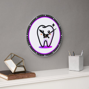 Dentist   Teeth Large Clock