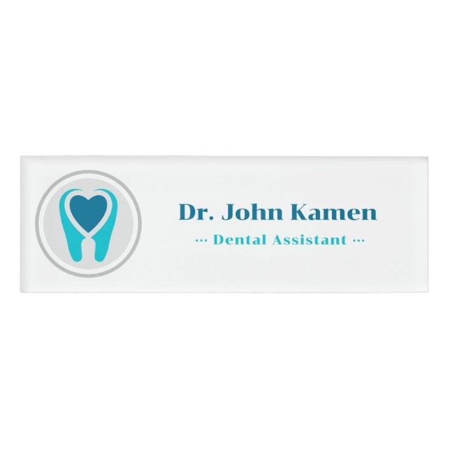 Dentist | Teeth Name Tag (Front)