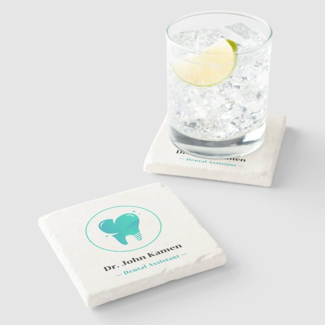 Dentist | Teeth Stone Coaster (Side)