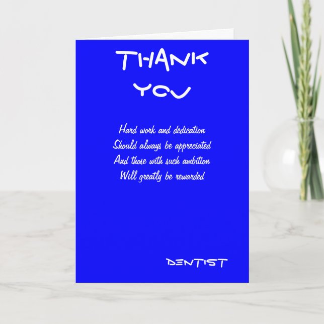 Dentist thank you cards (Front)