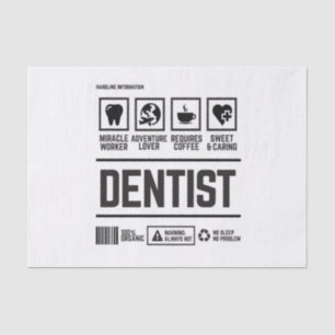 dentist tissue paper