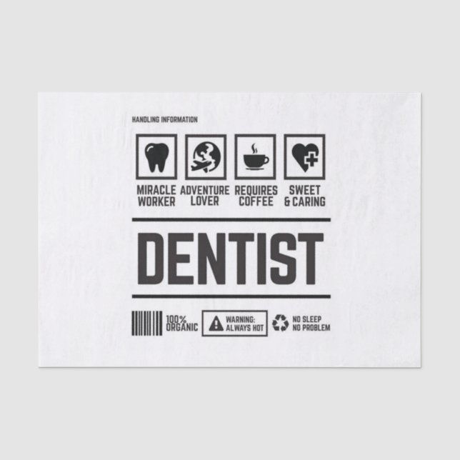 dentist tissue paper (Front)