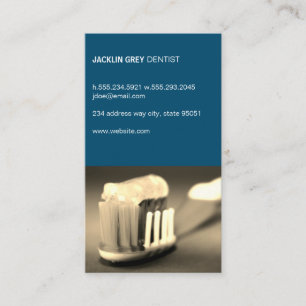 Dentist Tooth Brush Business Card