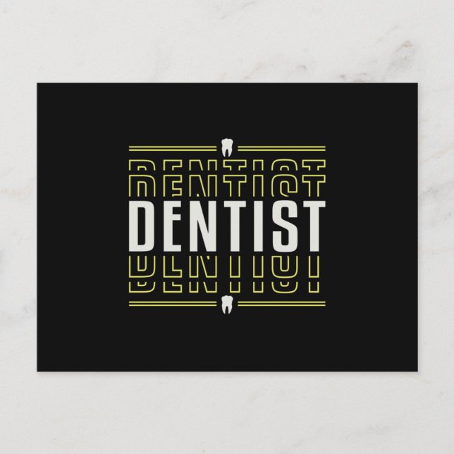 Dentist Tooth Dentistry Dental Teeth Gift Idea Postcard (Front)