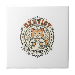 Dentist Tooth Fairy Cat Dentist Tooth Fairy Cat Vi Tile