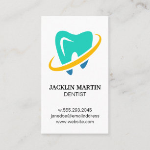 Dentist   Tooth Icon Business Card