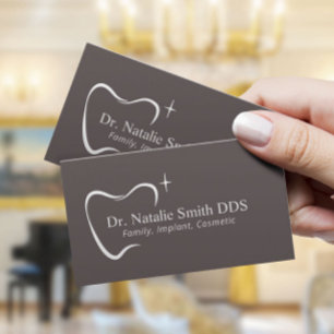 Dentist Tooth Logo Professional Dental Care Business Card
