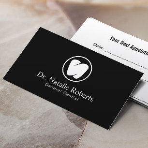Dentist Tooth Logo Professional Dental Office Appointment Card