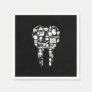Dentist Tooth Teeth Dentistry Mouth Doctor Gift Napkin