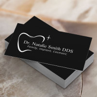 Dentist Tooth Typography Dental Office Plain Black