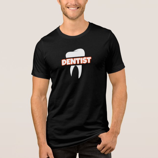 Dentist 🦷 Tri-Blend shirt (Front)