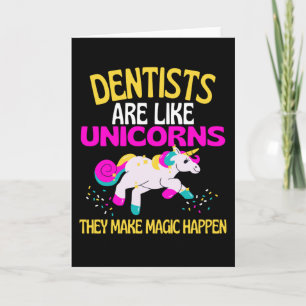Dentist Unicorn , Magical Unicorn Dentists Card
