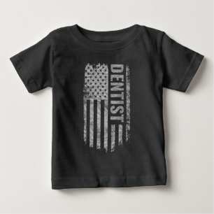 Dentist USA Flag Distressed design Baby T-Shirt