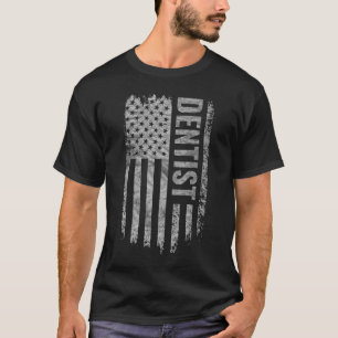 Dentist USA Flag Distressed design T-Shirt