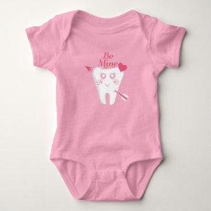 Dentist Valentine - Tooth Heart, Be Mine Baby Bodysuit