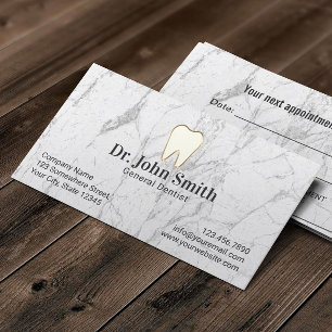 Dentist White Marble Dental Care Appointment