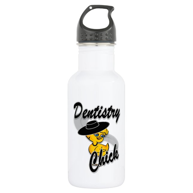 Dentistry Chick #4 532 Ml Water Bottle (Front)
