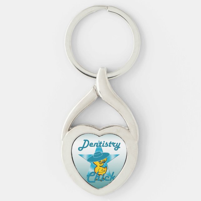 Dentistry Chick #7 Key Ring (Front)