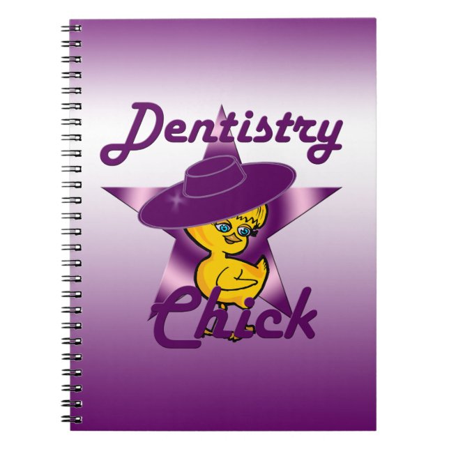 Dentistry Chick #9 Spiral Notebook (Front)
