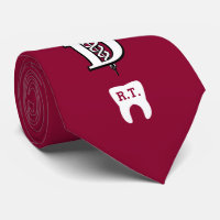 Dentistry Symbol Custom Initials Rose Red
