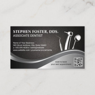 Dentistry Tools QR Code Business Card