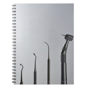 Dentist's instruments spiral notebook