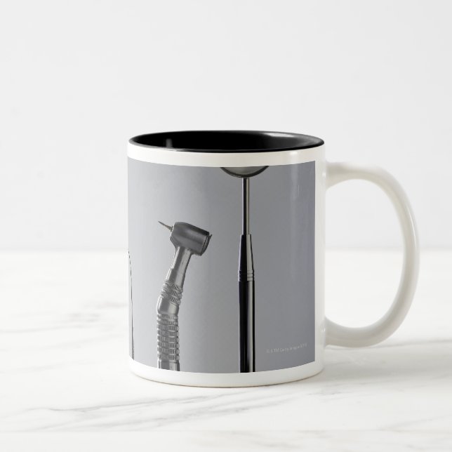 Dentist's instruments Two-Tone coffee mug (Right)