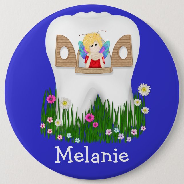 Dentist's Tooth Fairy 6 Cm Round Badge (Front)