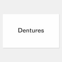 Dentures Label/