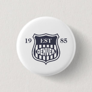 Denver 3 Cm Round Badge