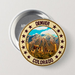 Denver 7.5 cm round badge
