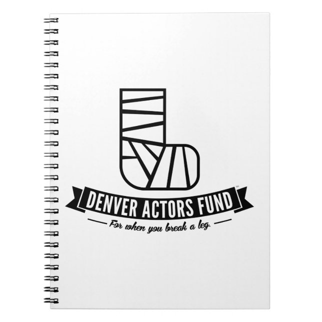 Denver Actors Fund Gifts Spiral Notebook (Front)