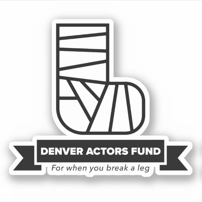 Denver Actors Fund Sticker (Front)