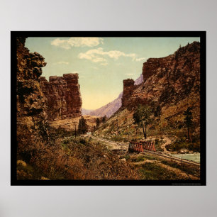 Denver and Rio Grande Railroad Track in Utah 1900 Poster