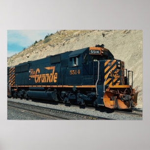 Denver and Rio Grande Western, EMD SD-50 Poster