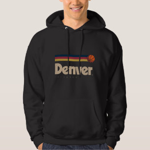 Denver Basketball B-Ball City Colorado Retro Denve Hoodie