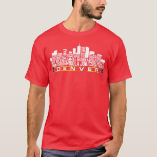 Denver Basketball Team 23 Player Roster Denver Cit T-Shirt