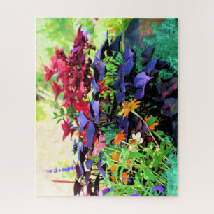 Denver Botanical Flower Garden Riot of Colours CO Jigsaw Puzzle