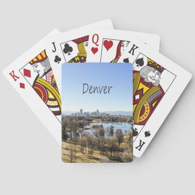 Denver City and Mountains Colorado Playing Cards (Back)