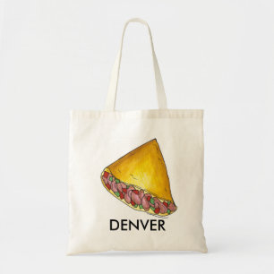 Denver CO Egg Omelette Omelette Breakfast Colorado Tote Bag